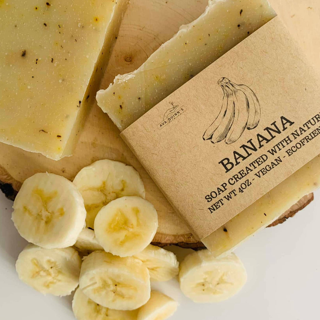 Banana Vegan Cold Process Soap Bar