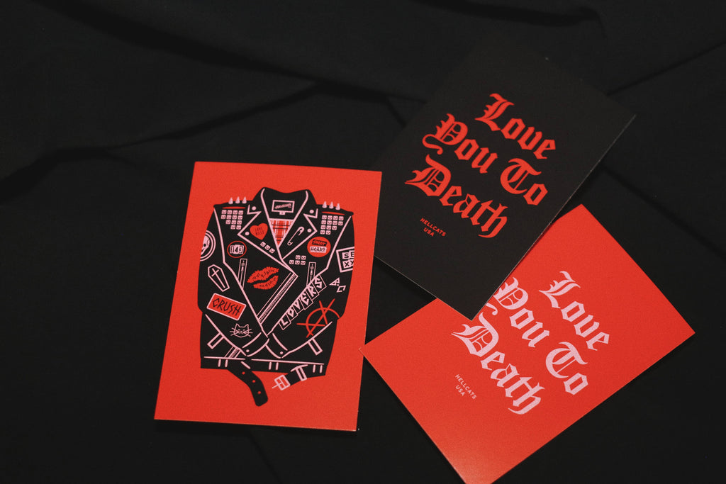 Love You To Death Postcard (Red)