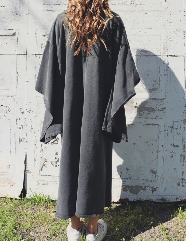 Dawn Robe in Washed Black