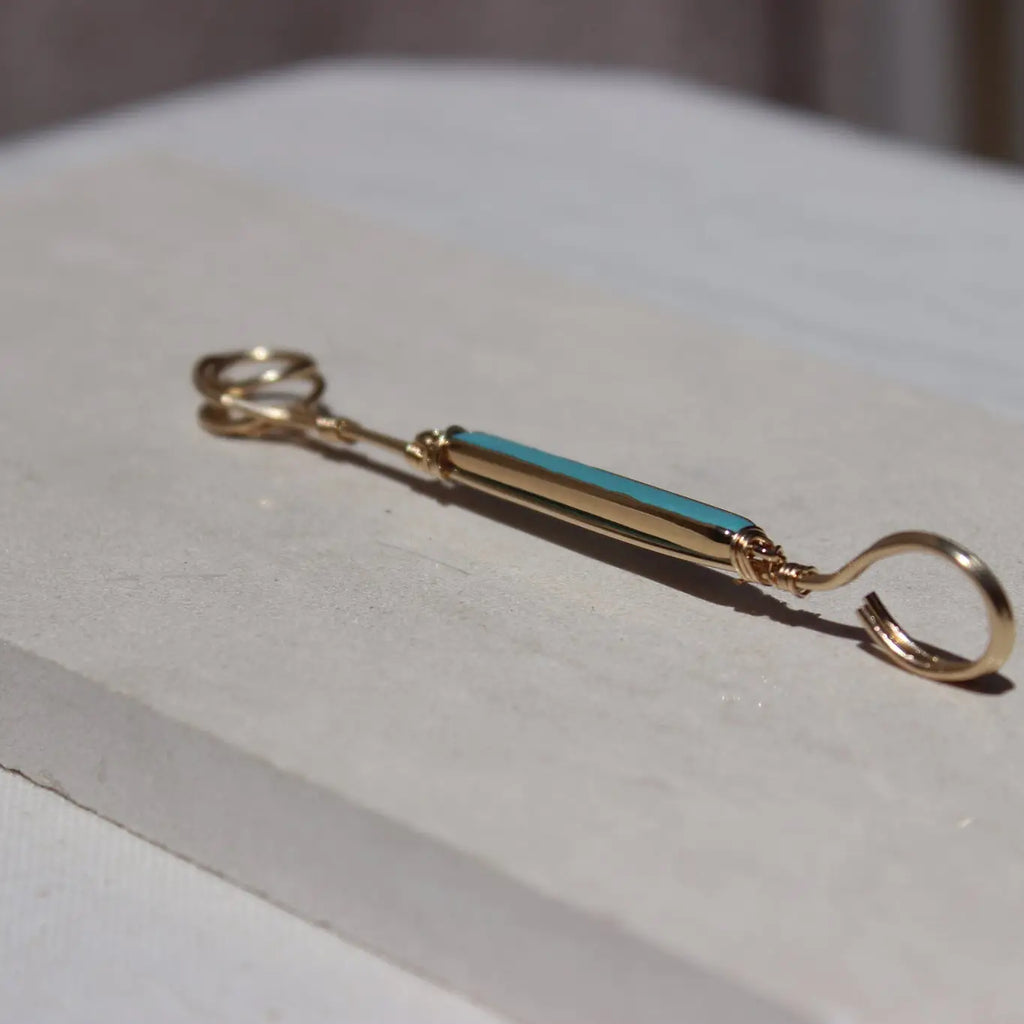 The Turquoise Bar Joint Holder Ring