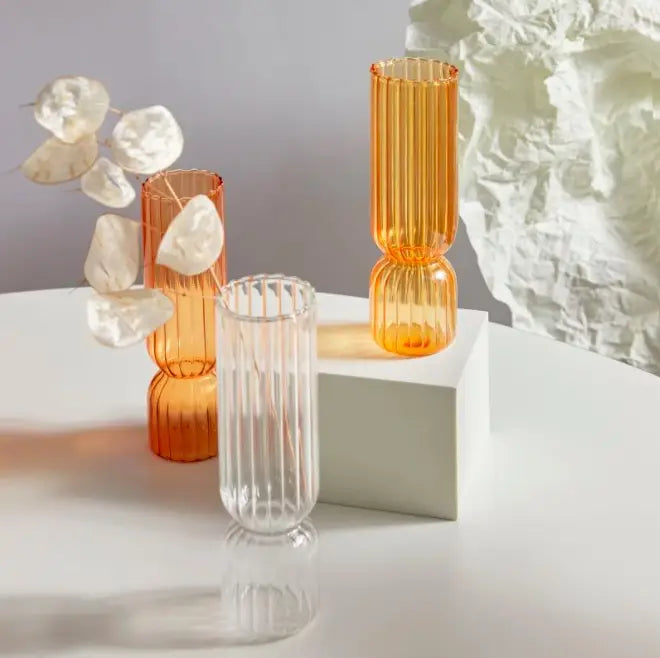 Tangerine Petite Glass Vase