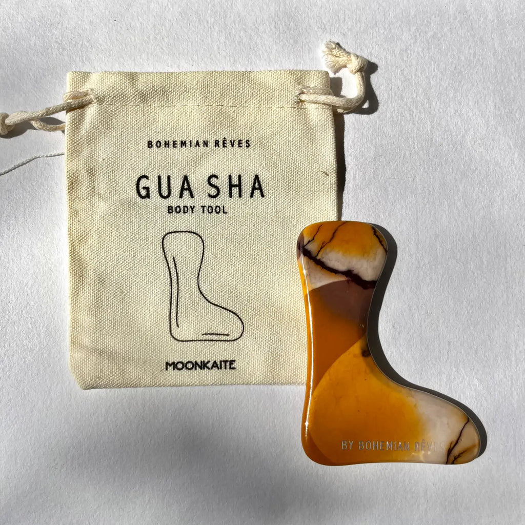 Body Gua Sha Body + Sustainable Cotton Storage Bag
