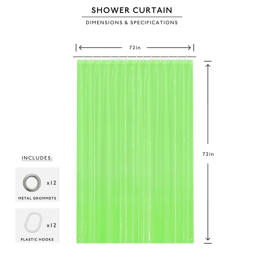 Olas Shower Curtain Honeydew