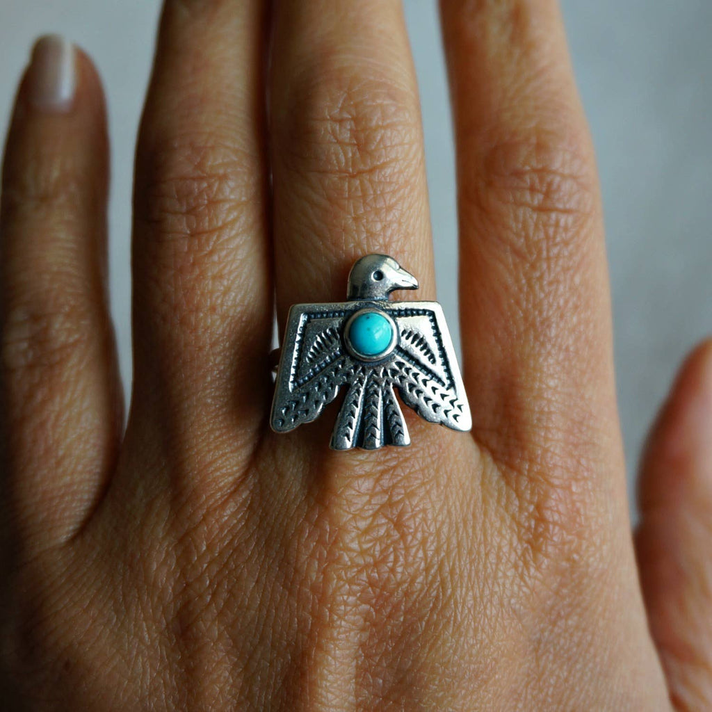Thunderbird Turquoise Ring