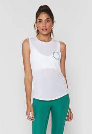 White Well Being Muscle Tank Top