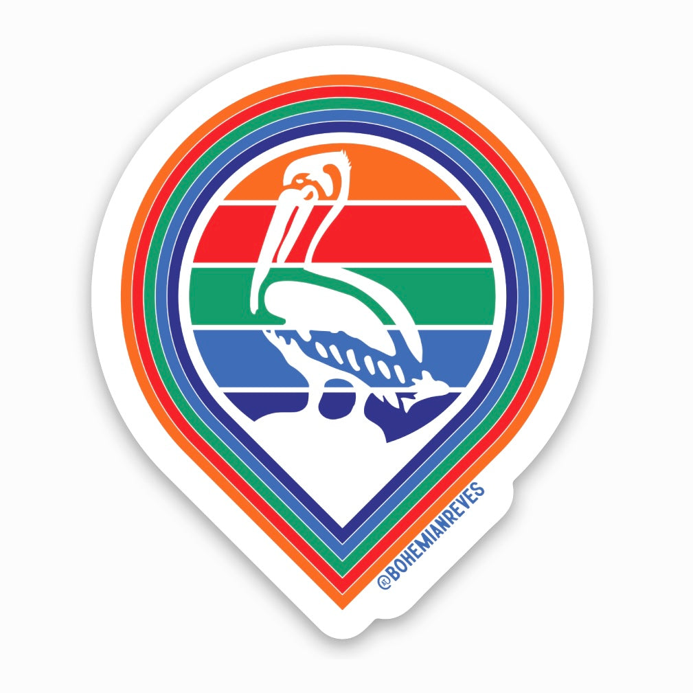 Saint Petersburg FL Pelican Sticker