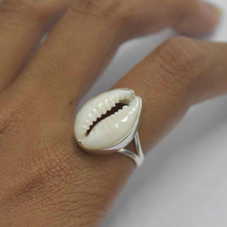 Bali Cowrie Shell Ring