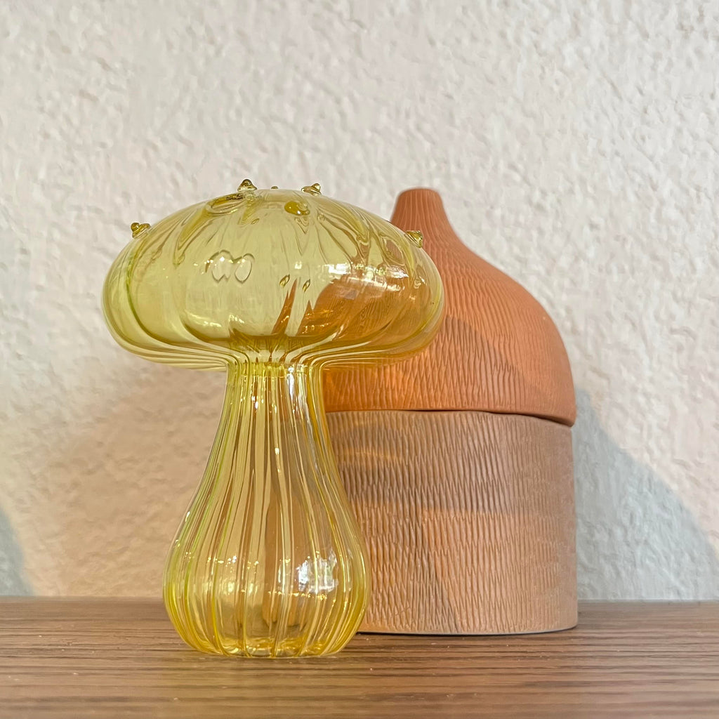 Yellow Mushroom Vase