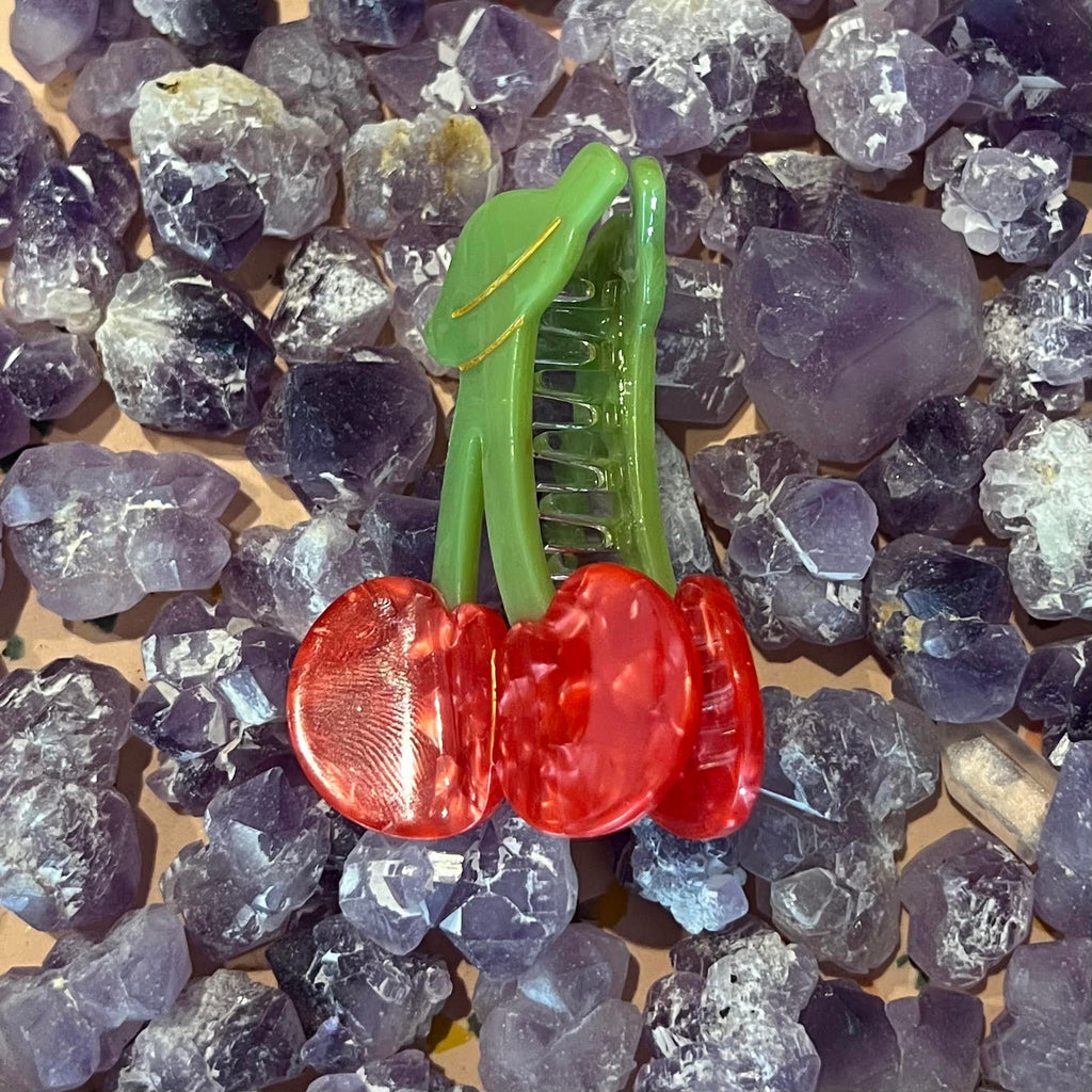 Acetate Cherry Baby Hair Claw Clip