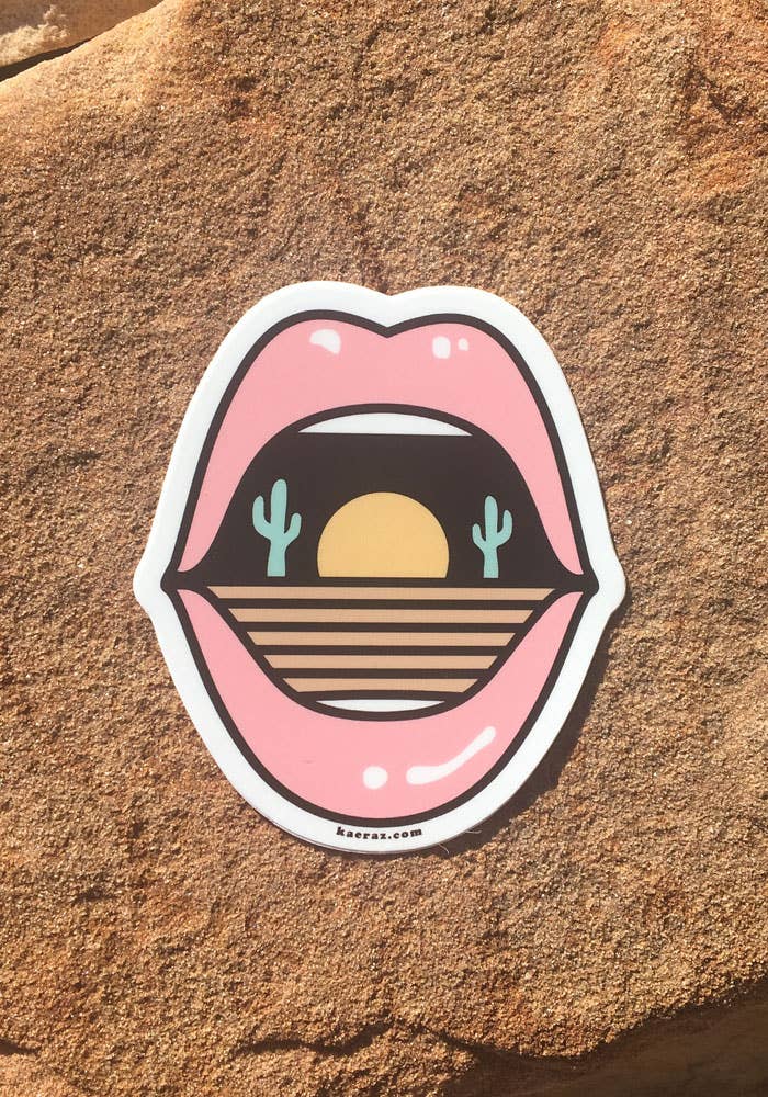 Cactus Mouth Sticker