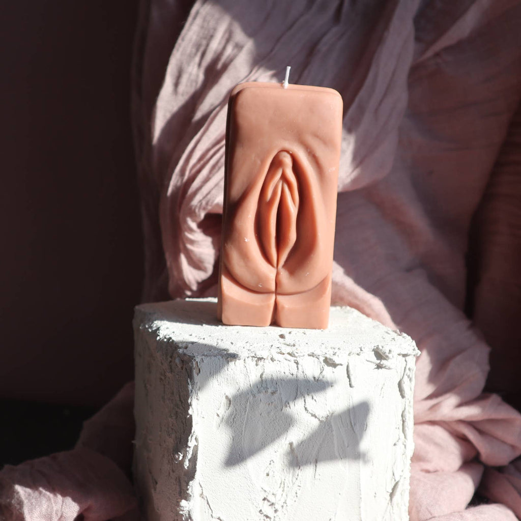 Vulva Sculpture Candle