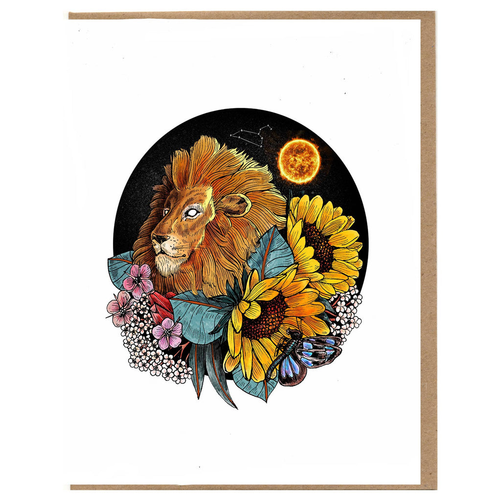 Leo Lion Card