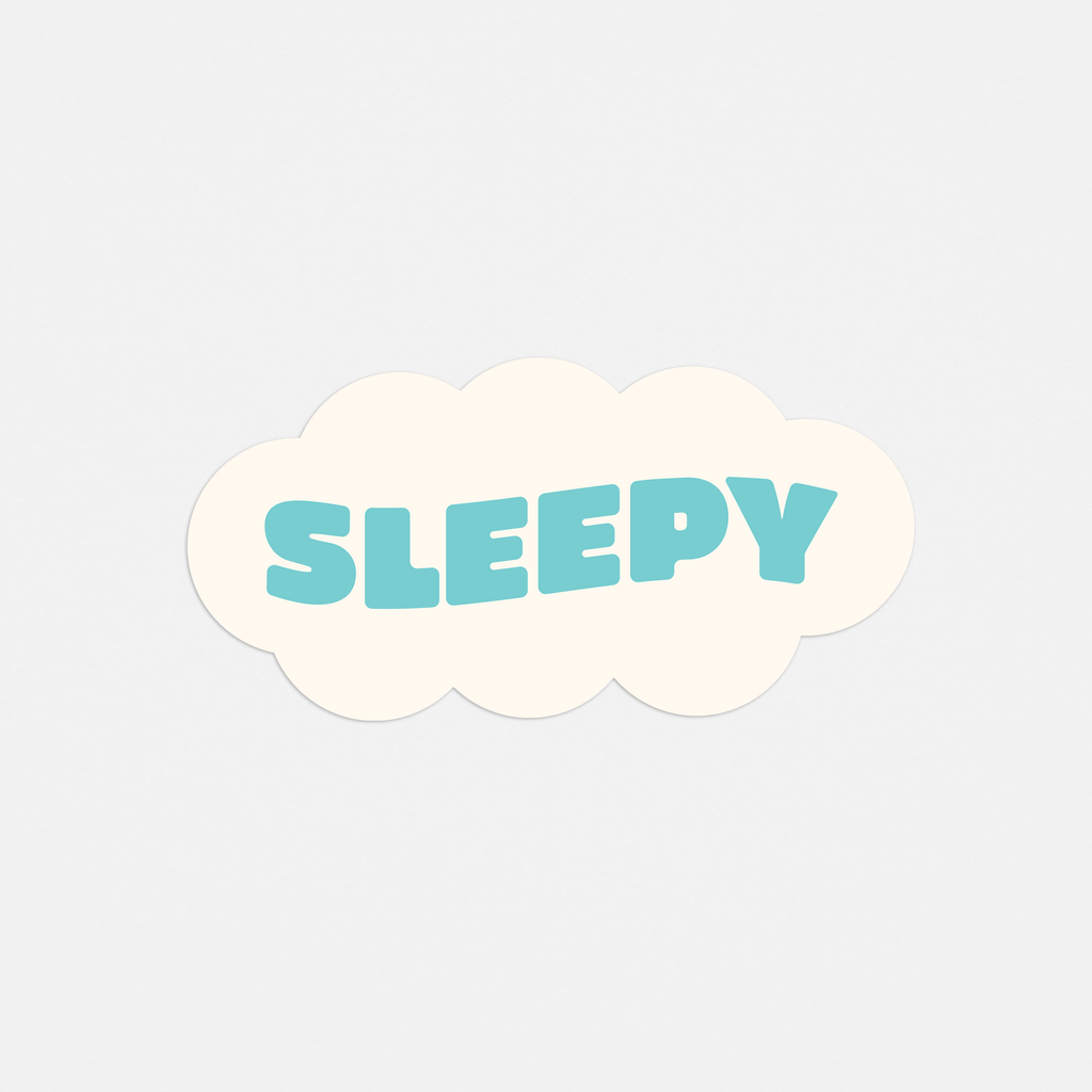Sleepy Cloud Sticker