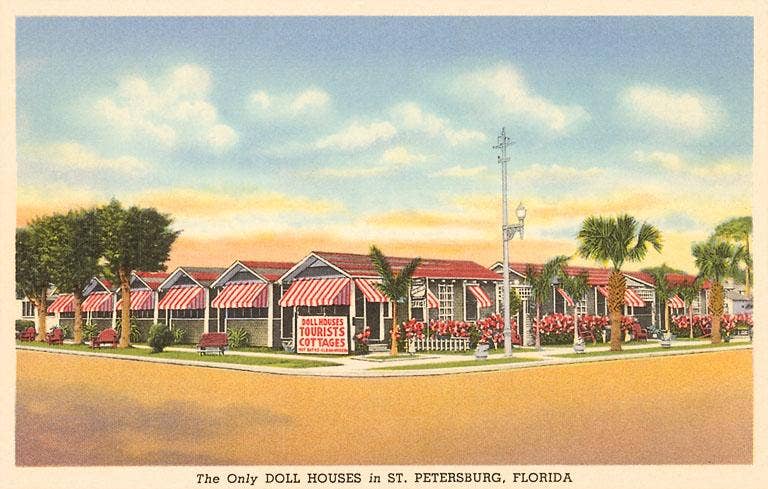 Doll Houses, St. Petersburg, Florida Postcard