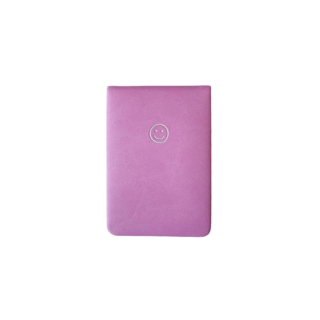 Smiley Mini Pocket Journal - Ultra Pink