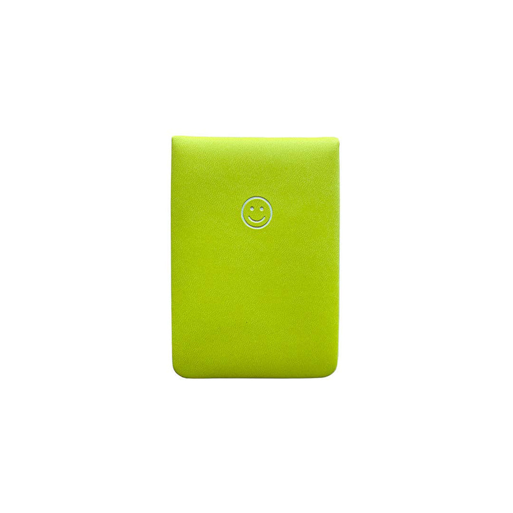 Smiley Mini Pocket Journal - Acid Lime