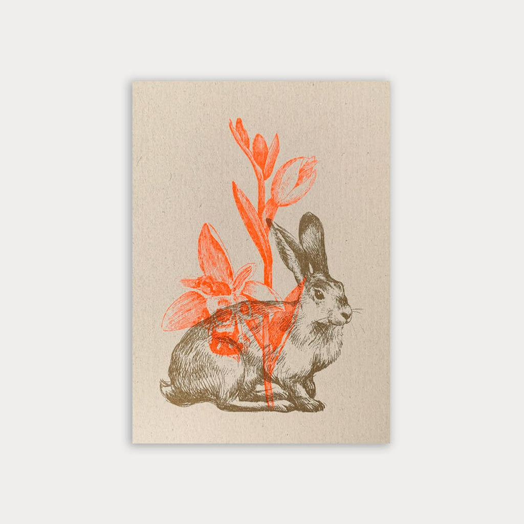 Daffodil Eco Risography Postcard