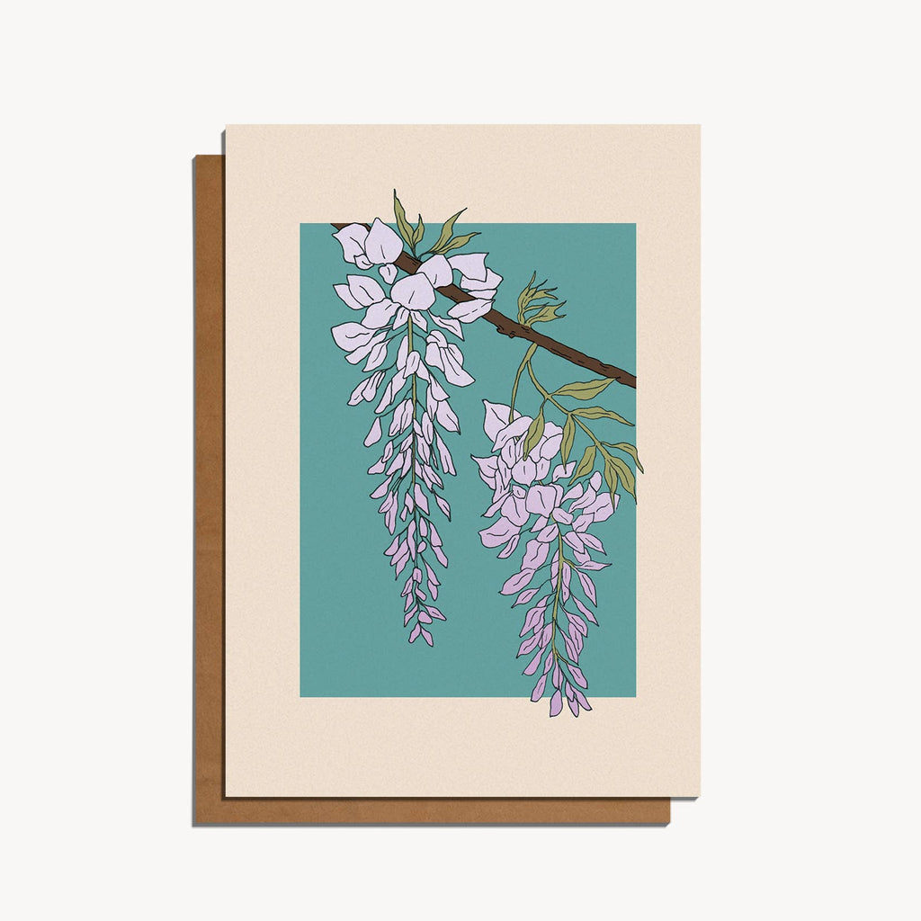 Wisteria Flower Card