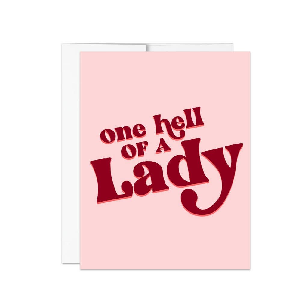 One Hell Of A Lady Notecard