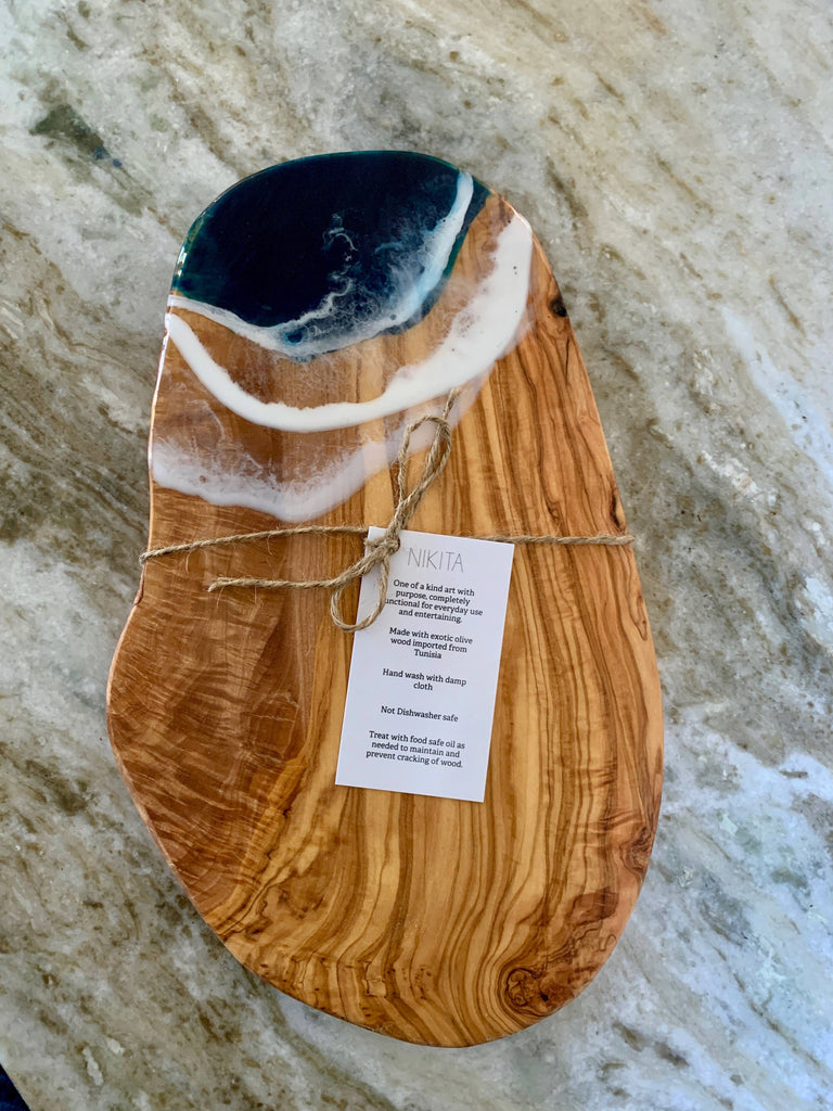 Lana Exotic Olive Wood Cheese Boards