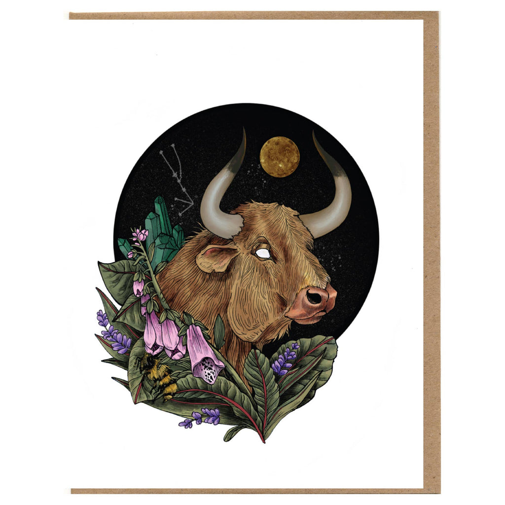 Taurus Bull Card