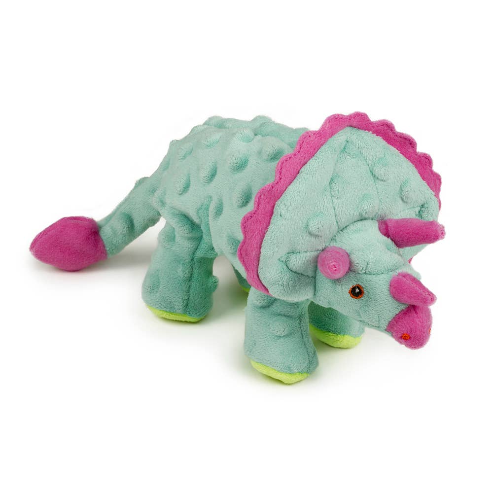 Dino Triceratops w/Chew Guard Dog Toy