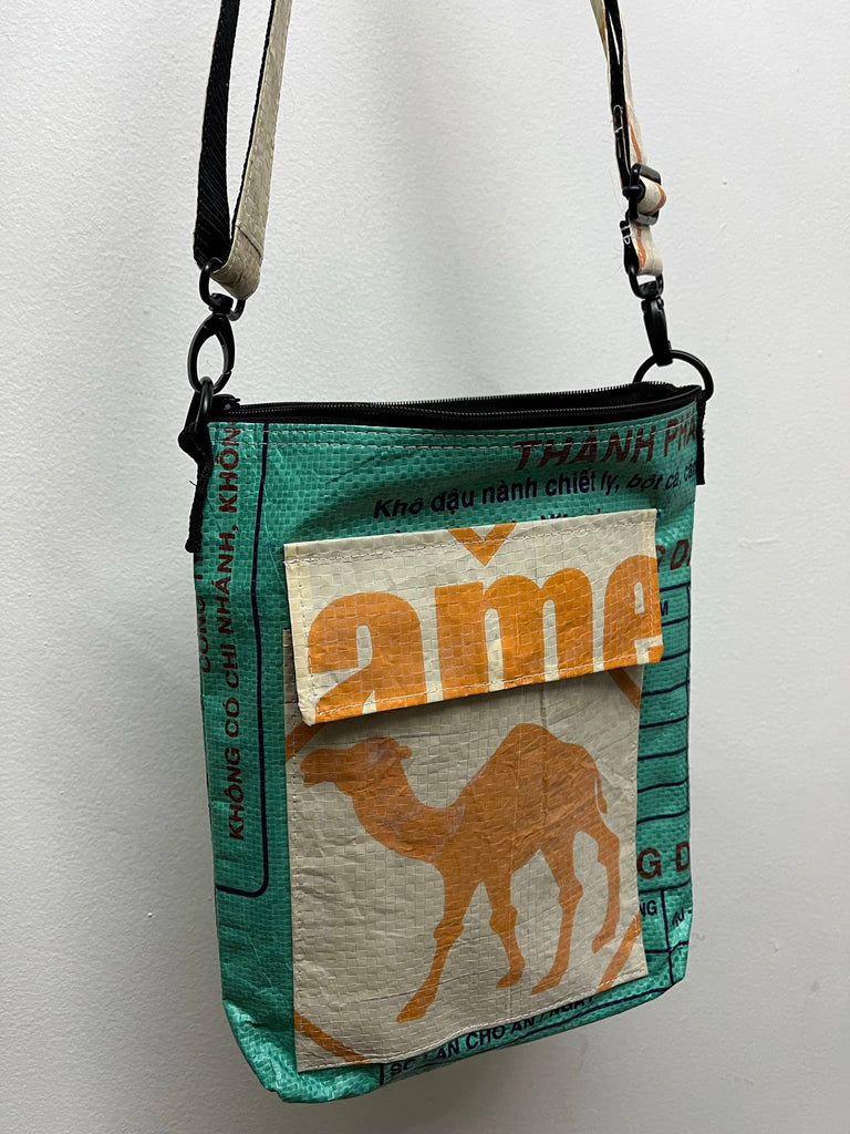 Recycled Cement Bag Pocket Crossbody