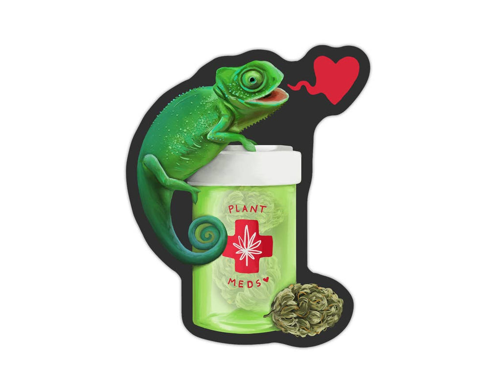 Chameleon Cannabis Sticker
