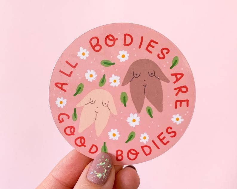 Body Positivity Vinyl Sticker