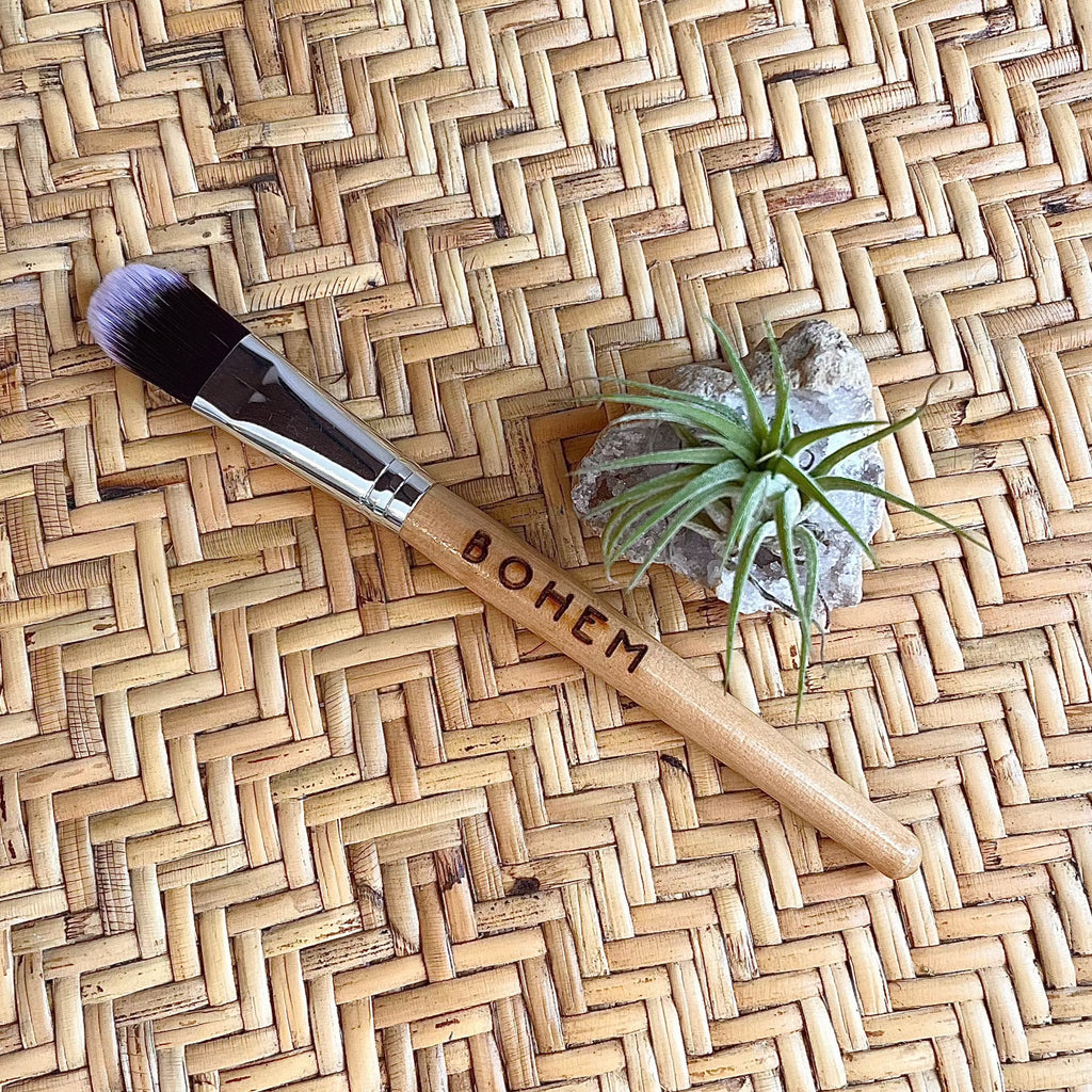 Bamboo Natural Bristle Face Mask Brush