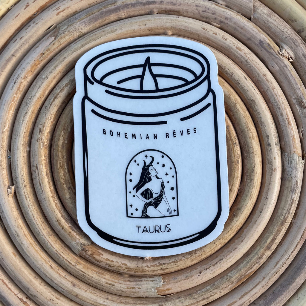 Bohemian Rêves Zodiac Candle Sticker
